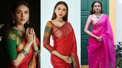 नवरात्रि में सिल्क साड़ी के साथ स्टाइल करें ये 8 टॉप खूबसूरत ब्लाउज  blouse designs for silk saree