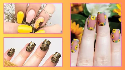 गर्मियों में अपने नेल्स को दें ये ट्रेंडी सनफ्लावर लुक  sunflower nail art