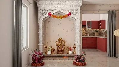 घर के पूजा रूम का इस तरह से किया जा सकता है मेकओवर  puja room decor ideas