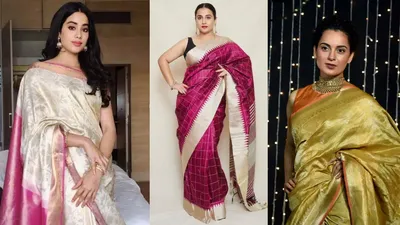 करवा चौथ पर पहनें इन अभिनेत्रियों से प्रेरित ये हैंडलूम साड़ियां  handloom sarees