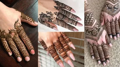 इस बार त्यौहार पर उंगलियों पर बनाएं ऐसे  मेहंदी के डिजाइन  fingers mehndi designs